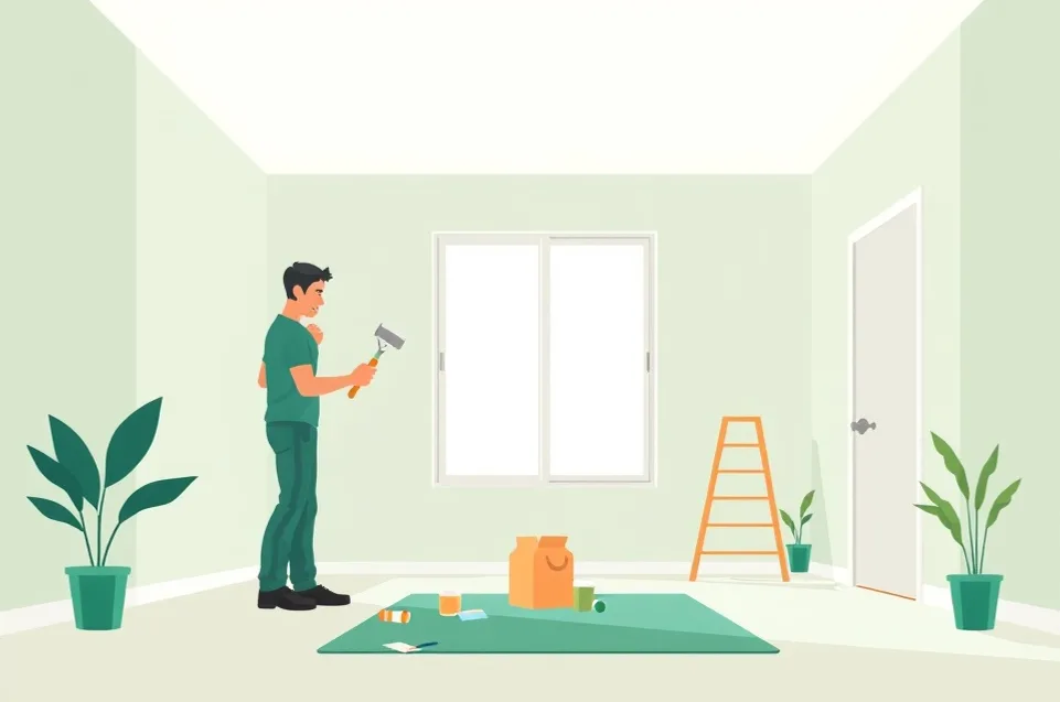 Intérieur rénové après travaux de peinture à Châlons-en-Champagne